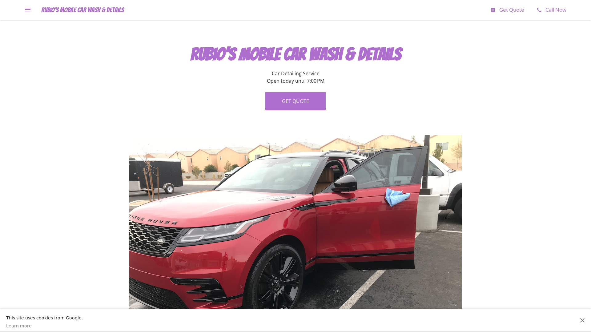 Rubio's Mobile Car Wash and Detailing